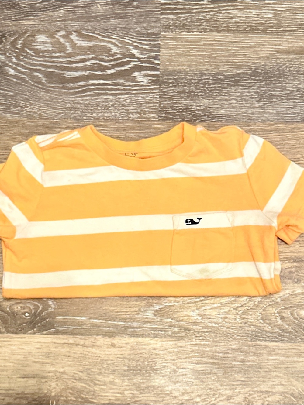 Vineyard Vines Orange & White Striped Short-Sleeve Tee - Picture 6 of 6
